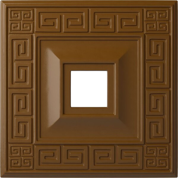 Ekena Millwork Eris Ceiling Medallion (Fits Canopies up to 9 7/8"), 18"W x 18"H x 3 1/2"ID x 1 1/8"P, Smokey Topaz CM18ERSTF - main